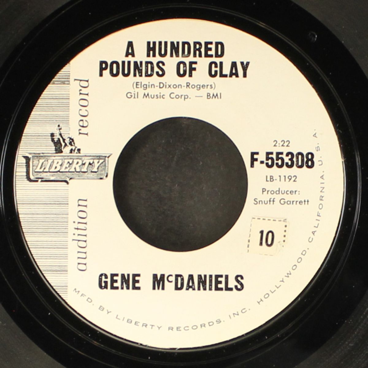 a hundred pounds of clay / take a chance on love by GENE MCDANIELS