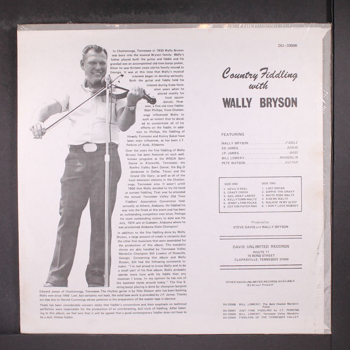 country fiddlin' by WALLY BRYSON