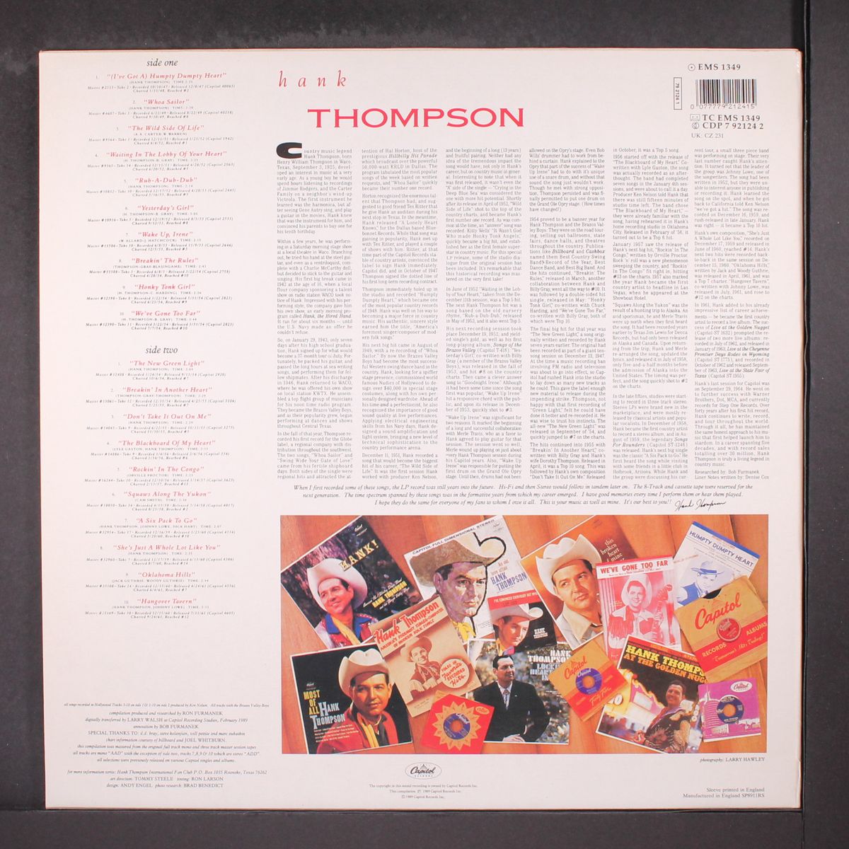 collectors series by HANK THOMPSON