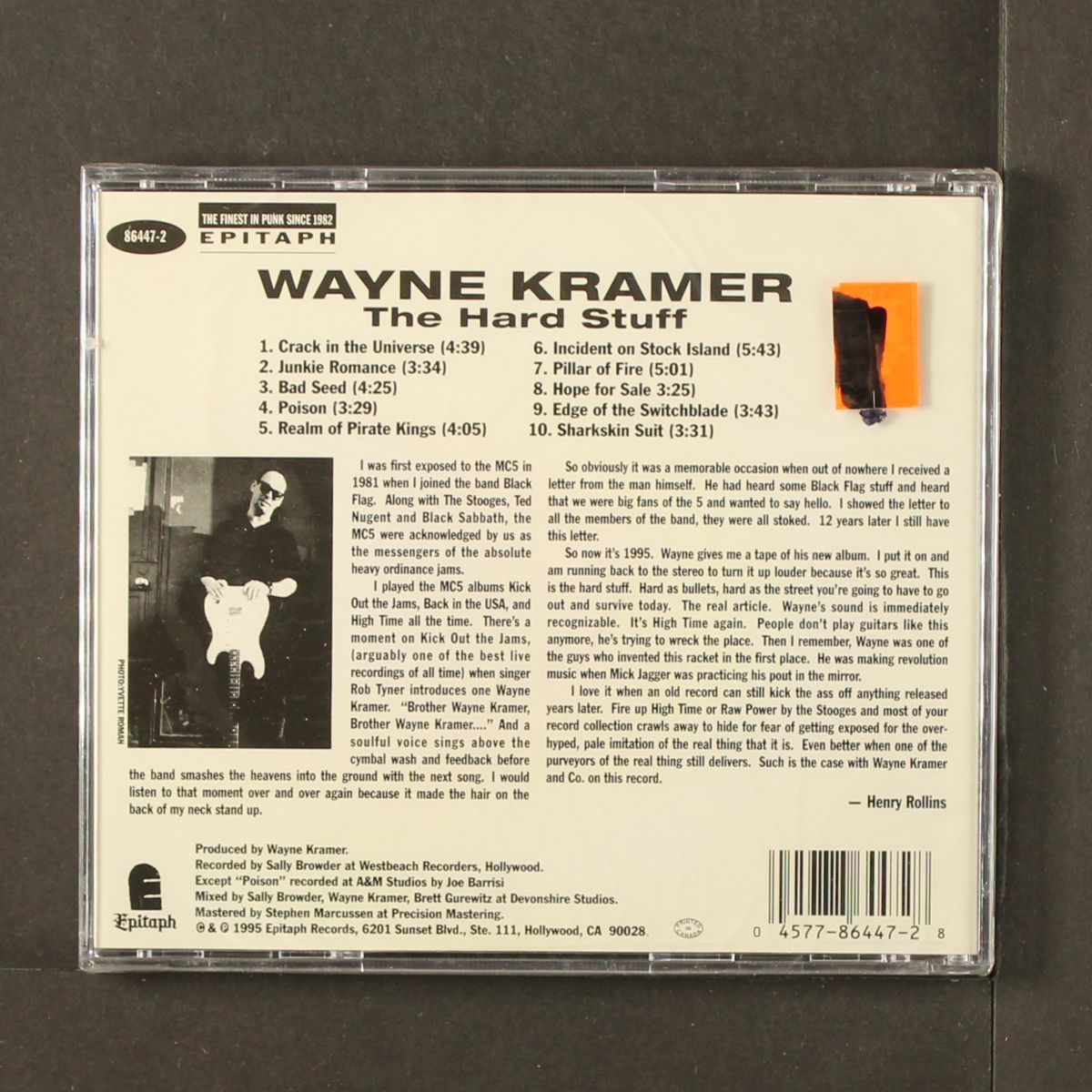 the hard stuff by WAYNE KRAMER