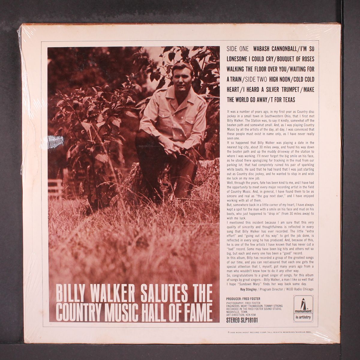 salutes the country music hall of fame by BILLY WALKER