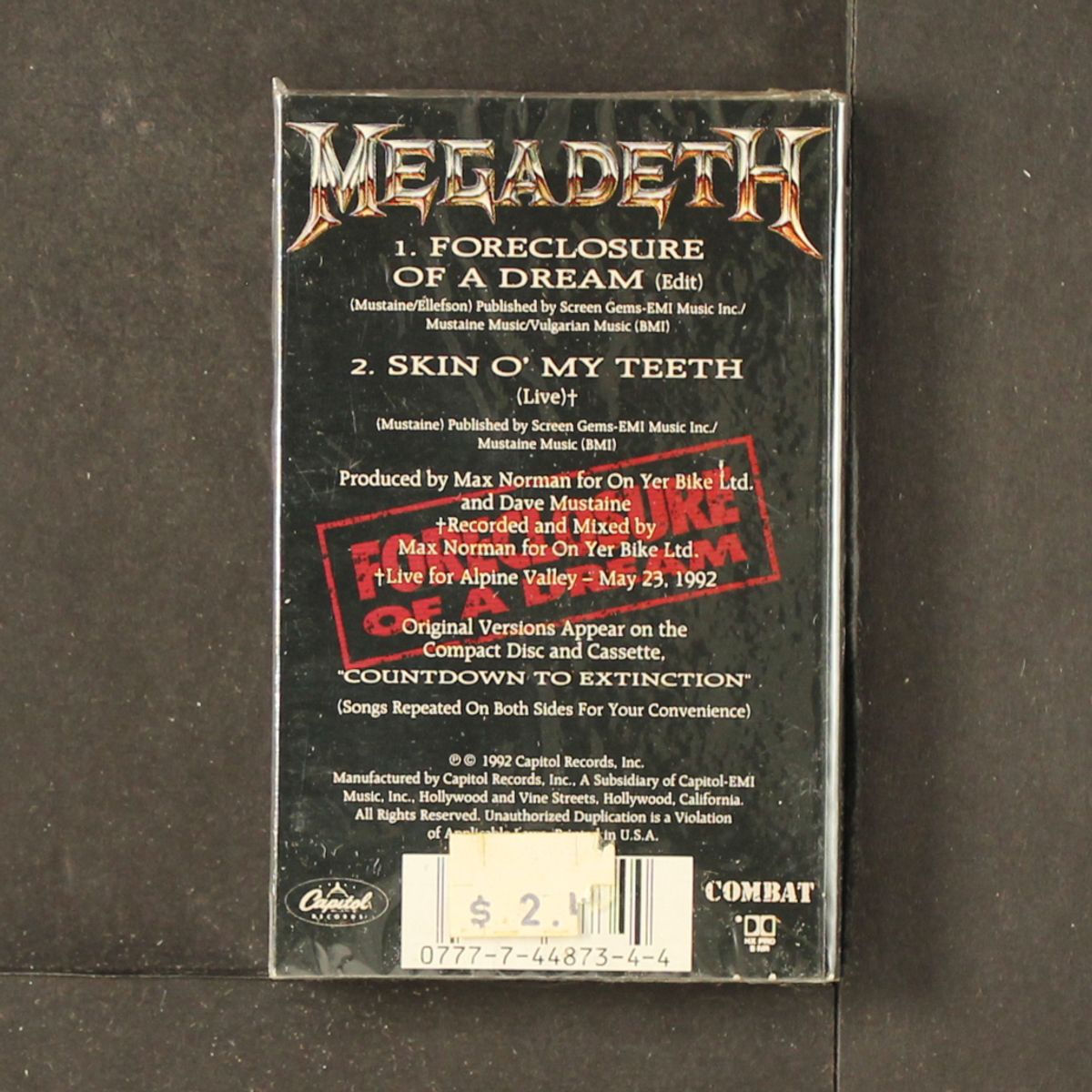 foreclosure of a dream by MEGADETH