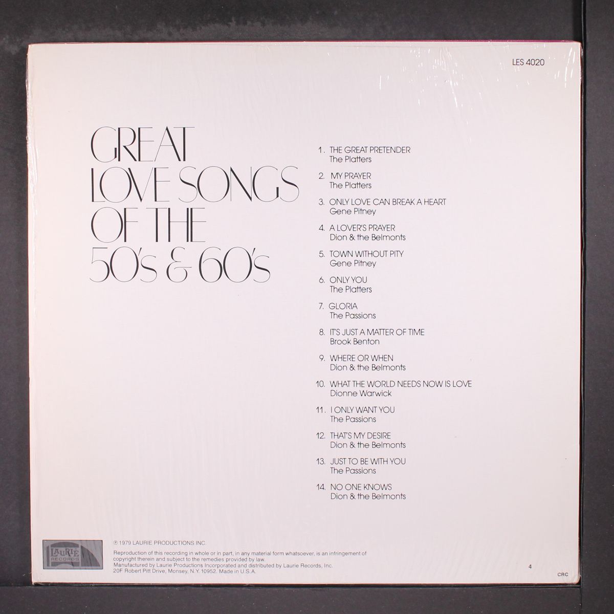 great love songs of the 50's & 60's by VARIOUS