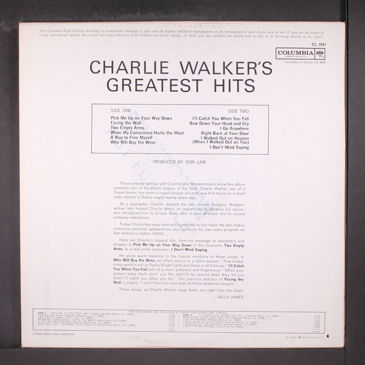 greatest hits by CHARLIE WALKER