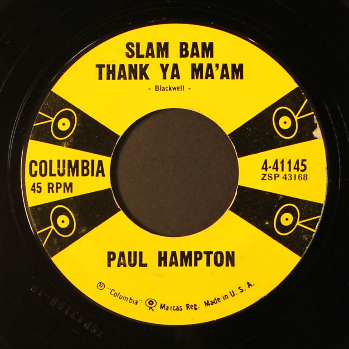 slam bam thank ya ma'am / live a life of love by PAUL HAMPTON