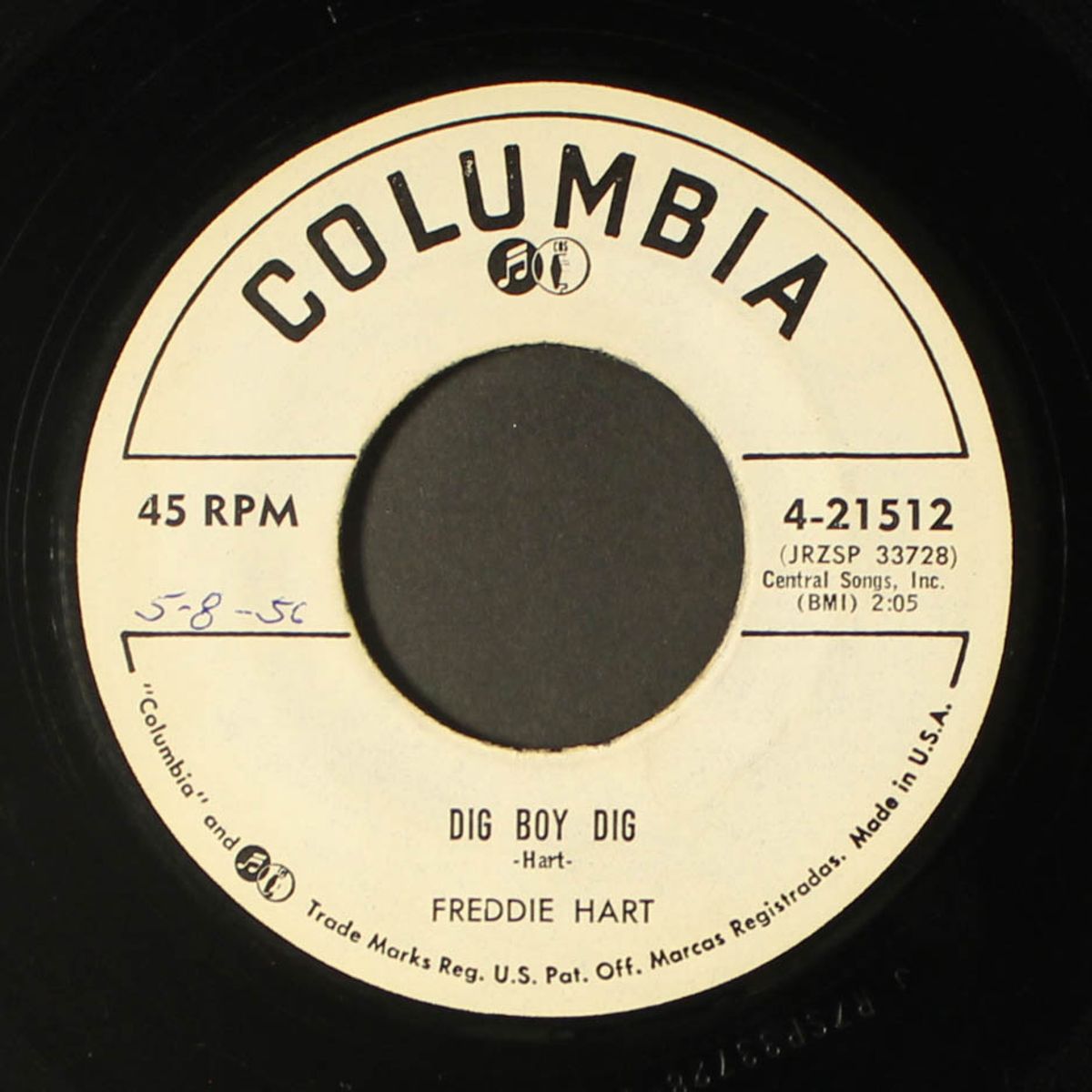 dig boy dig / two of a kind by FREDDIE HART