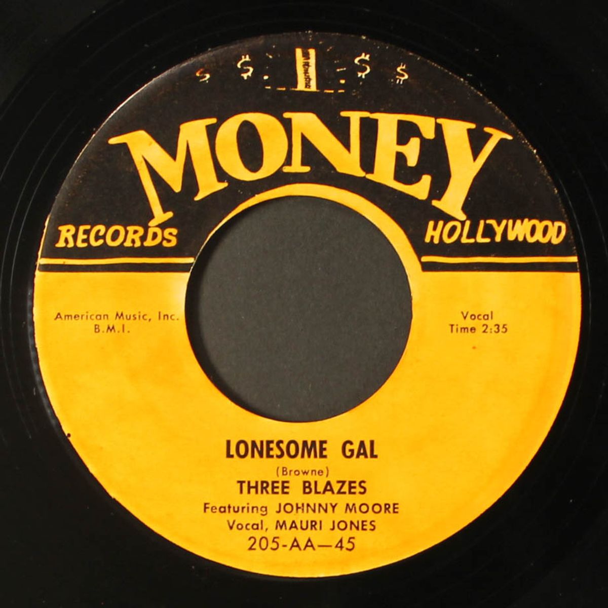 lonesome gal / what makes a man fool around by JOHNNY MOORE & THREE BLAZES