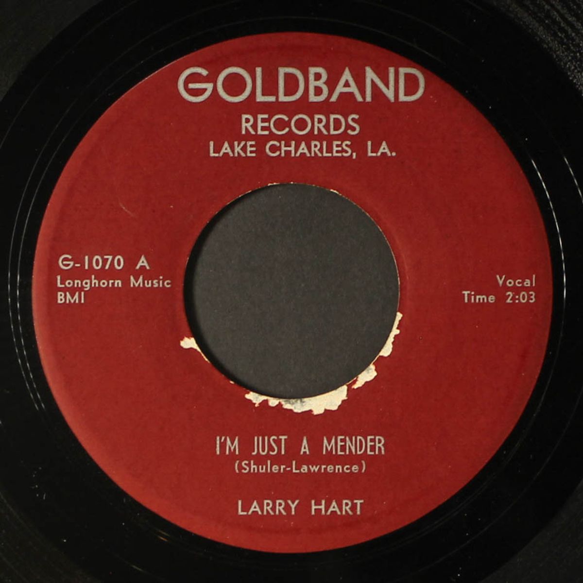 i'm just a mender / you are the only one by LARRY HART