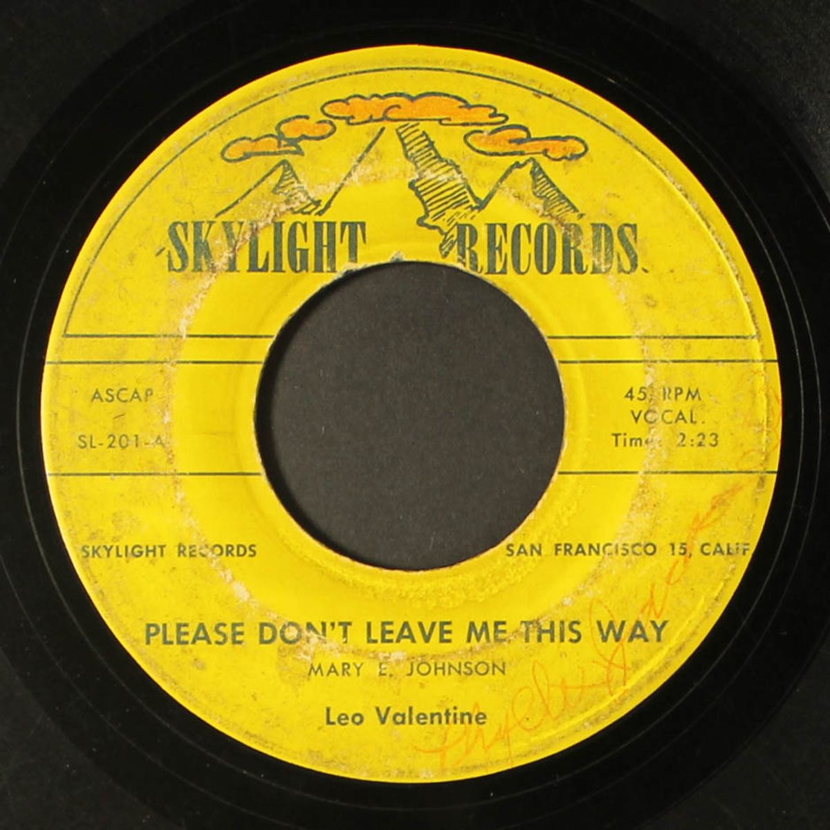 baby doll / please don't leave me this way by LEO VALENTINE