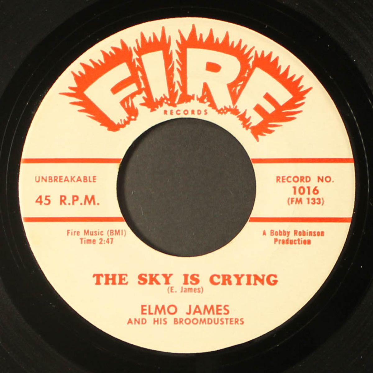 the sky is crying / i held my baby last night by ELMO JAMES