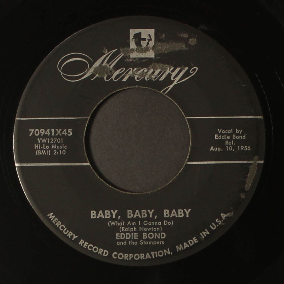 boppin' bonnie / baby, baby, baby by EDDIE BOND