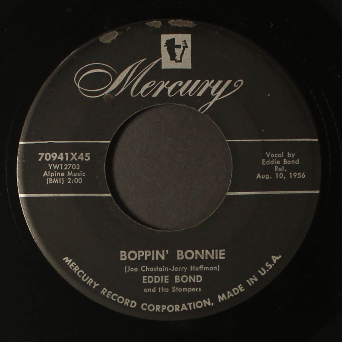 boppin' bonnie / baby, baby, baby by EDDIE BOND