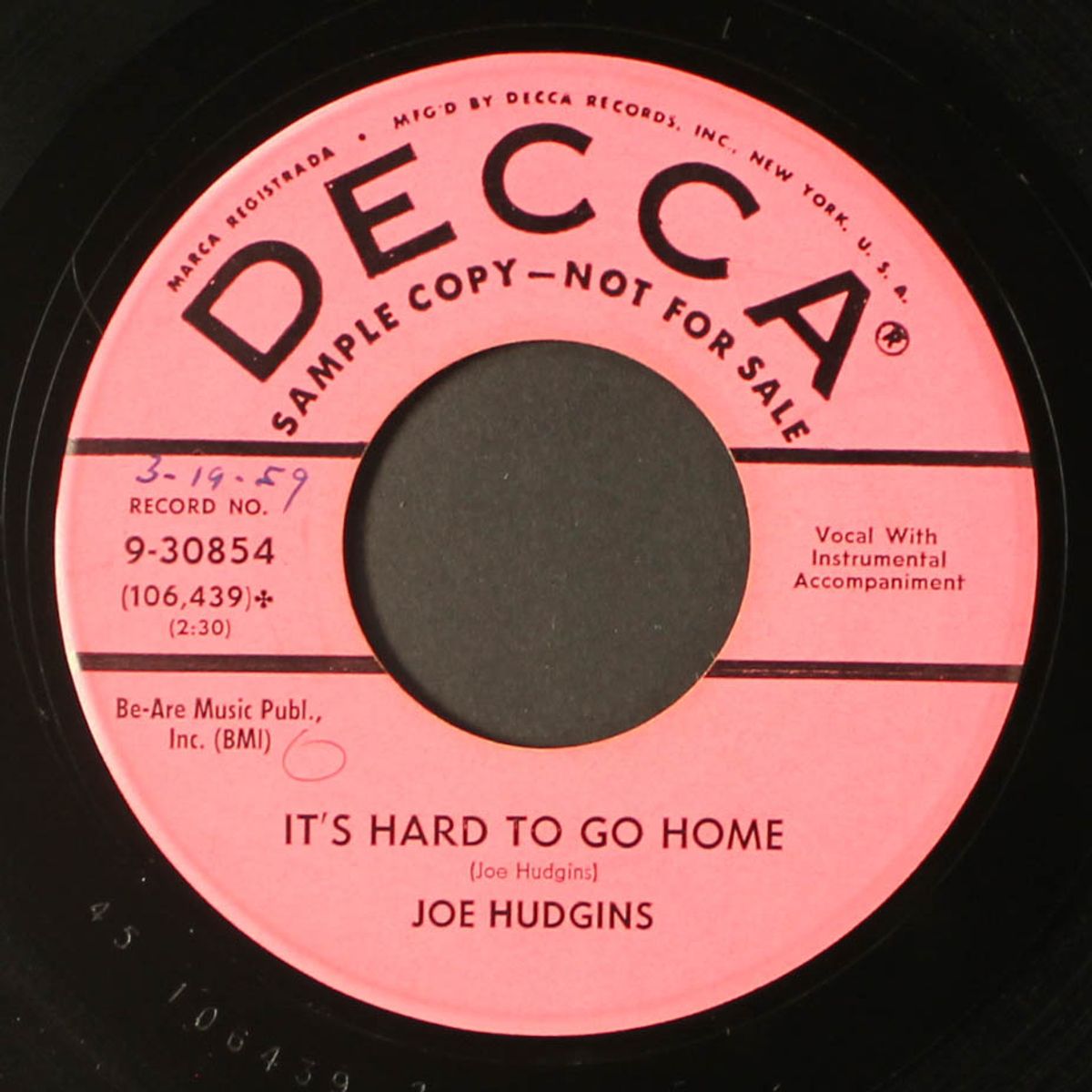 where'd you stay last night / it's hard to go home by JOE HUDGINS