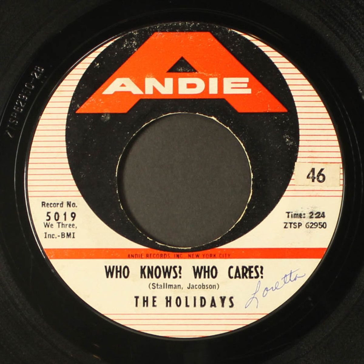 the stars will remember / who knows? who cares? by HOLIDAYS