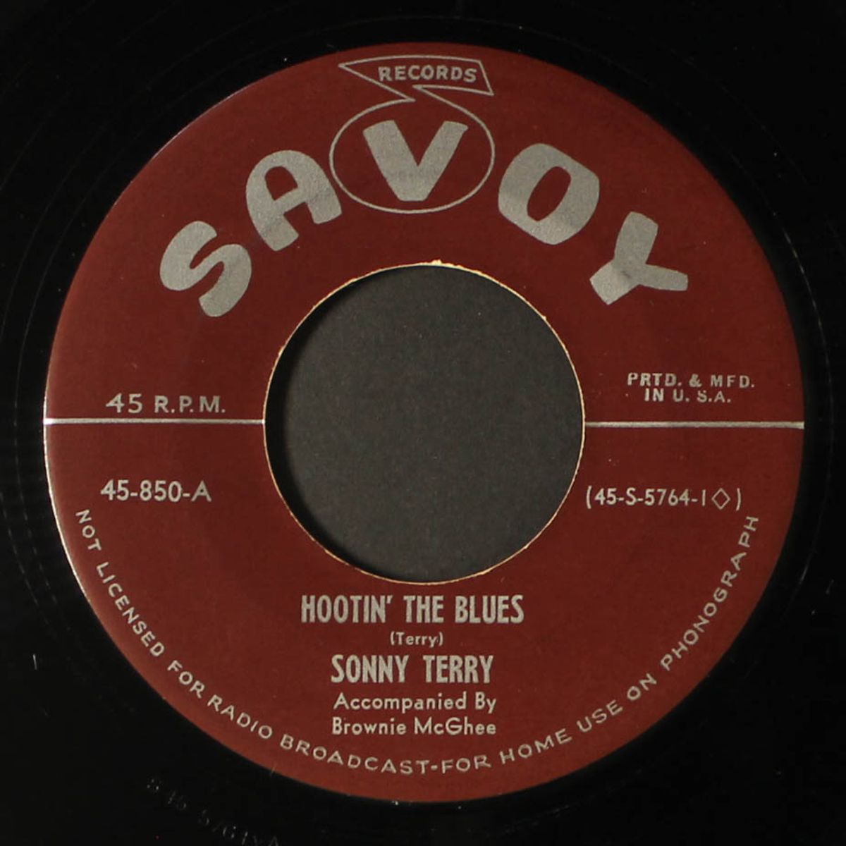 hootin' the blues / shake down blues by SONNY TERRY