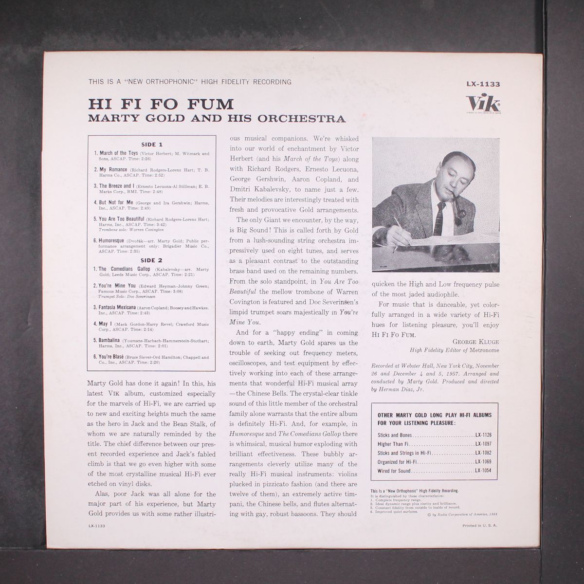 hi fi fo fum by MARTY GOLD