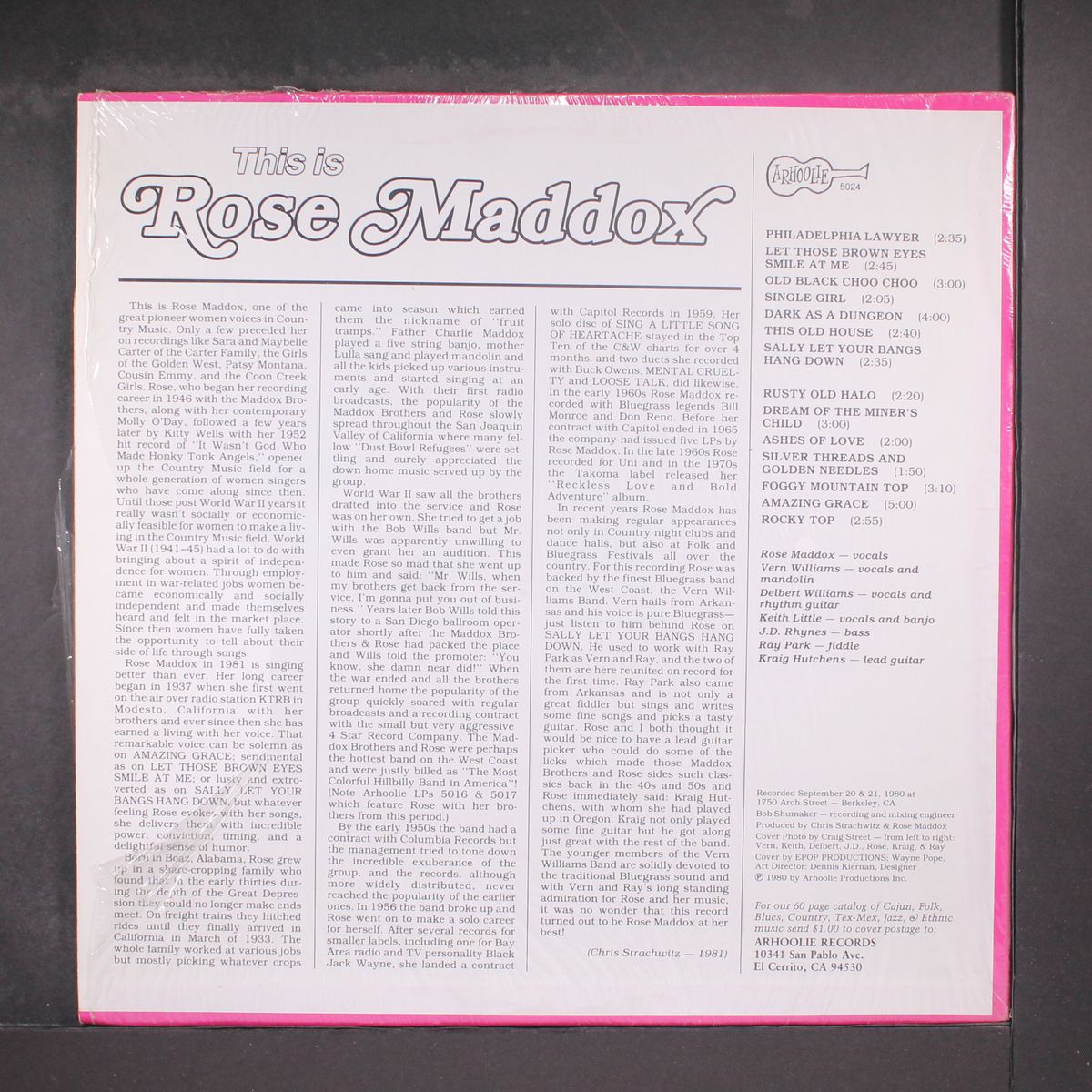 this is by ROSE MADDOX