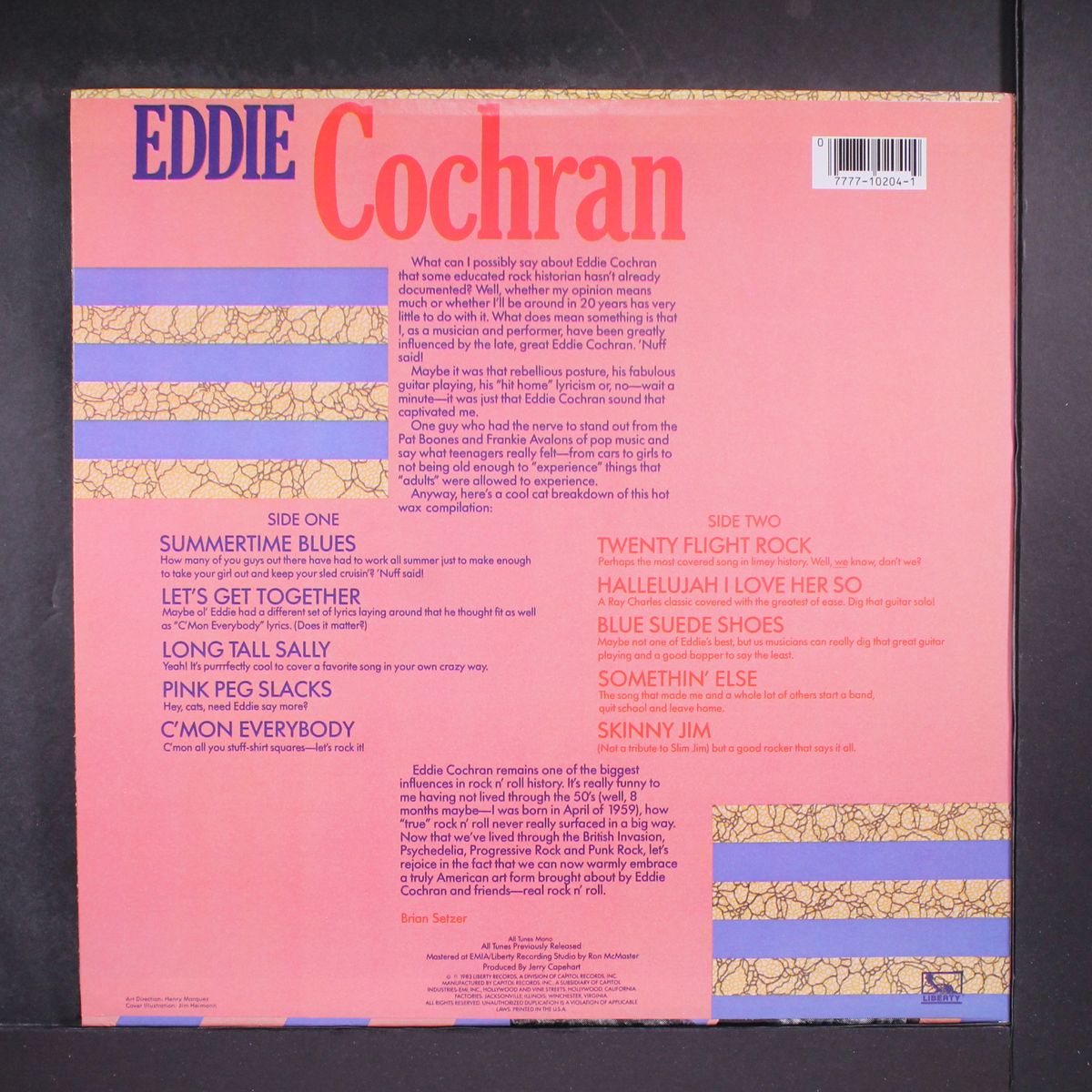 great hits by EDDIE COCHRAN