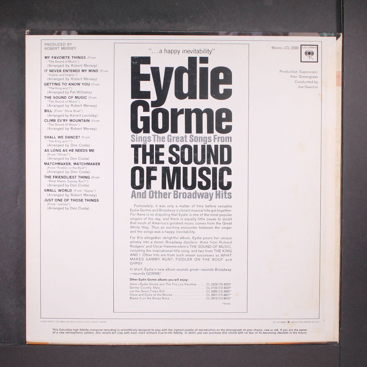 the sound of music by EYDIE GORME