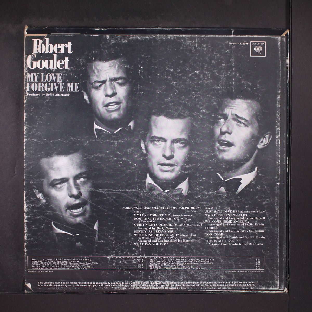 my love forgive me by ROBERT GOULET