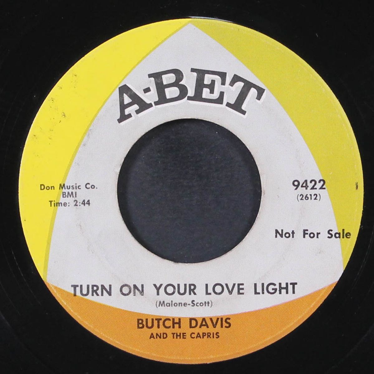 the party / turn on your love light by BUTCH DAVIS