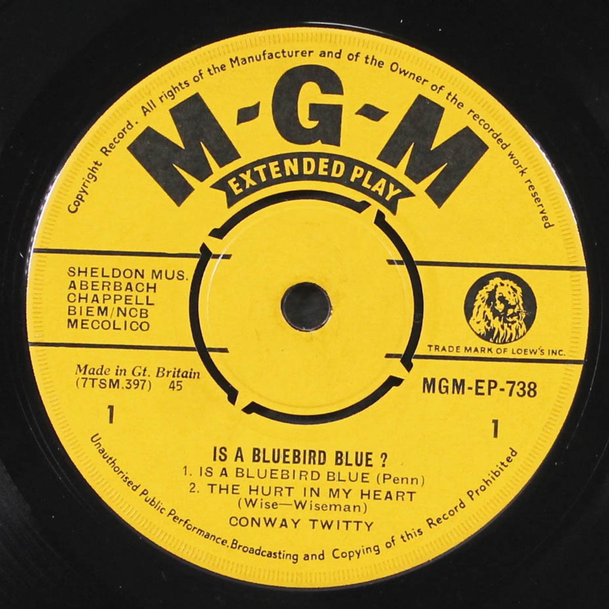 is a bluebird blue? by CONWAY TWITTY