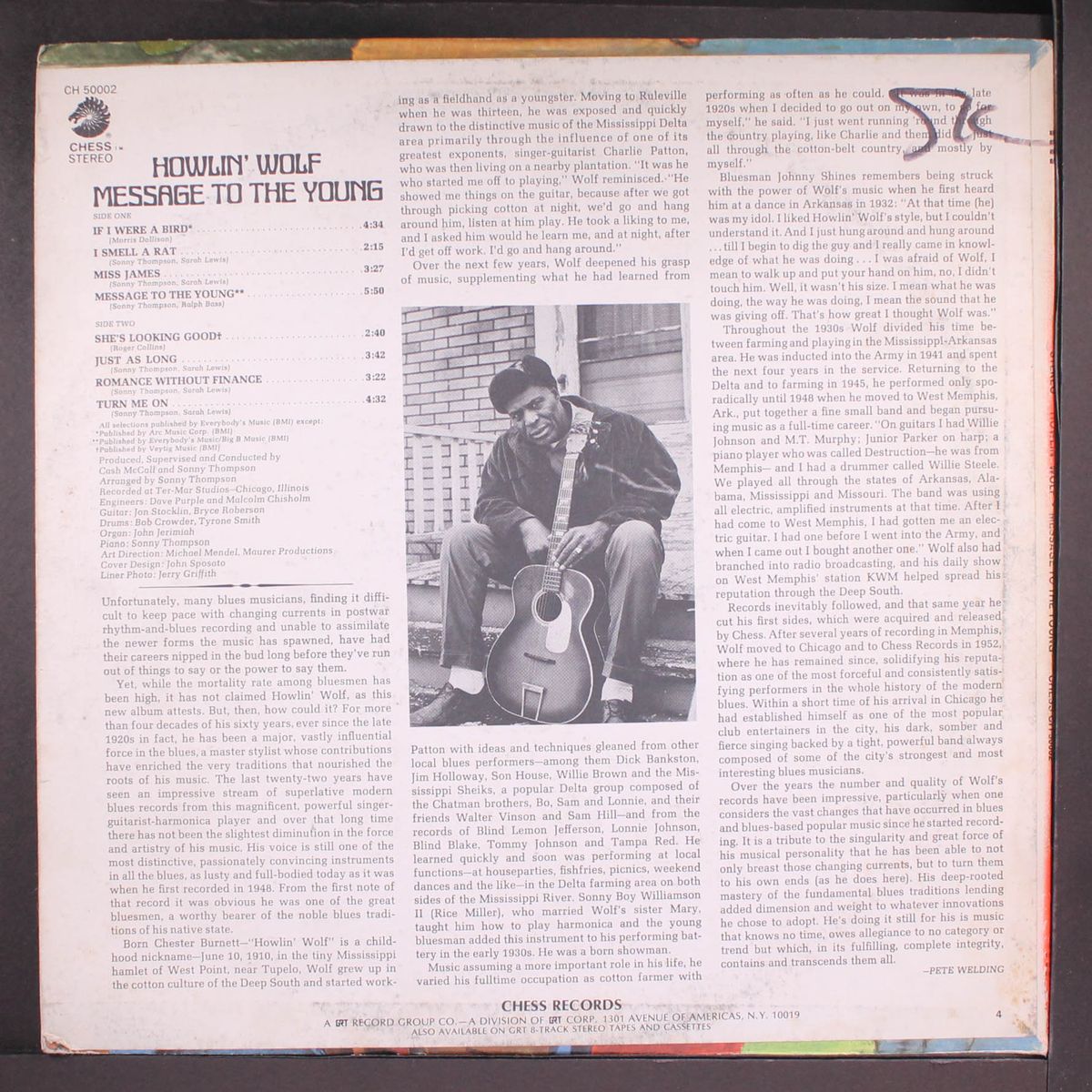 message to the young by HOWLIN' WOLF