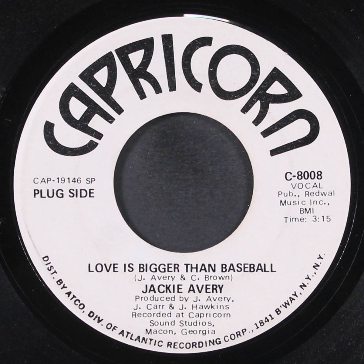 love is bigger than baseball / your love has brought me by JACKIE AVERY
