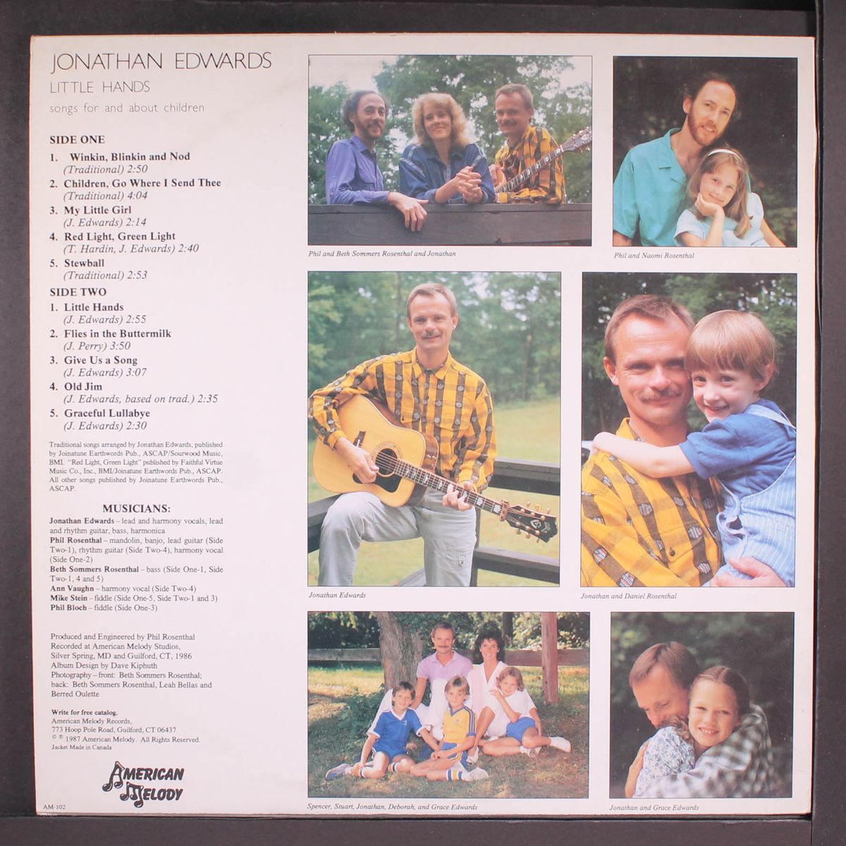 little hands, songs for & about children by JONATHAN EDWARDS