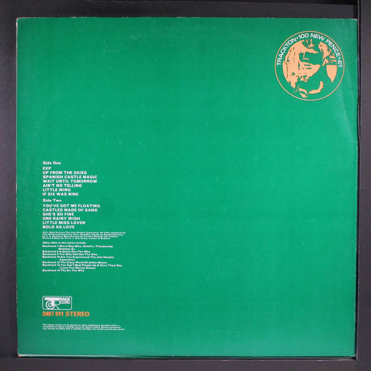 backtrack 11: axis: bold as love by JIMI HENDRIX EXPERIENCE