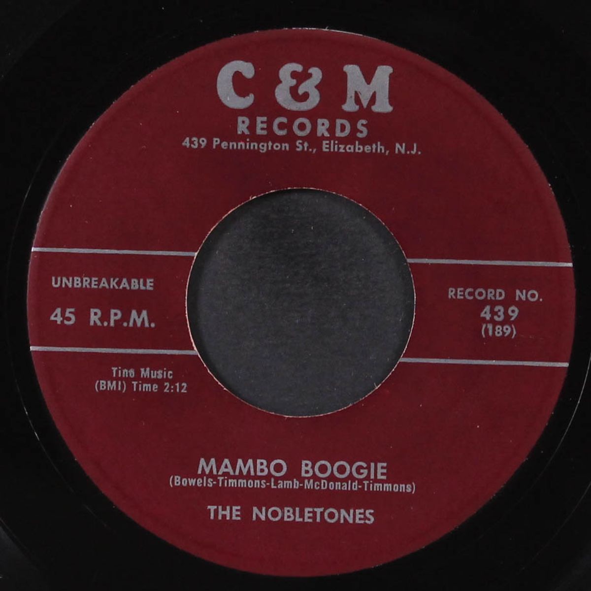 i'm crying / mambo boogie by NOBLETONES