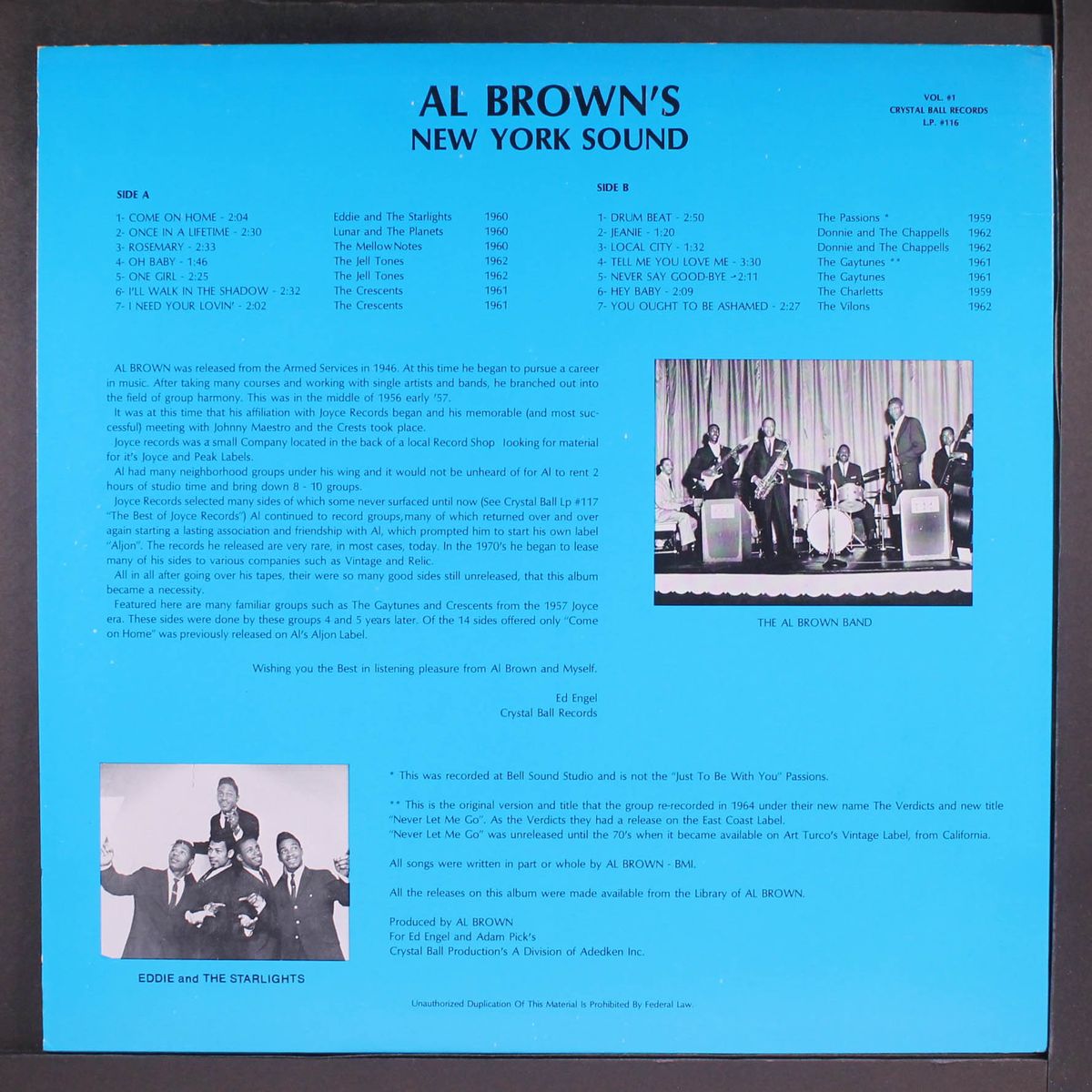 al brown's new york sound, vol. 1 by VARIOUS