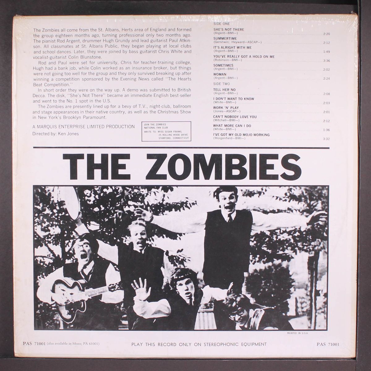 the zombies featuring she's not there by ZOMBIES