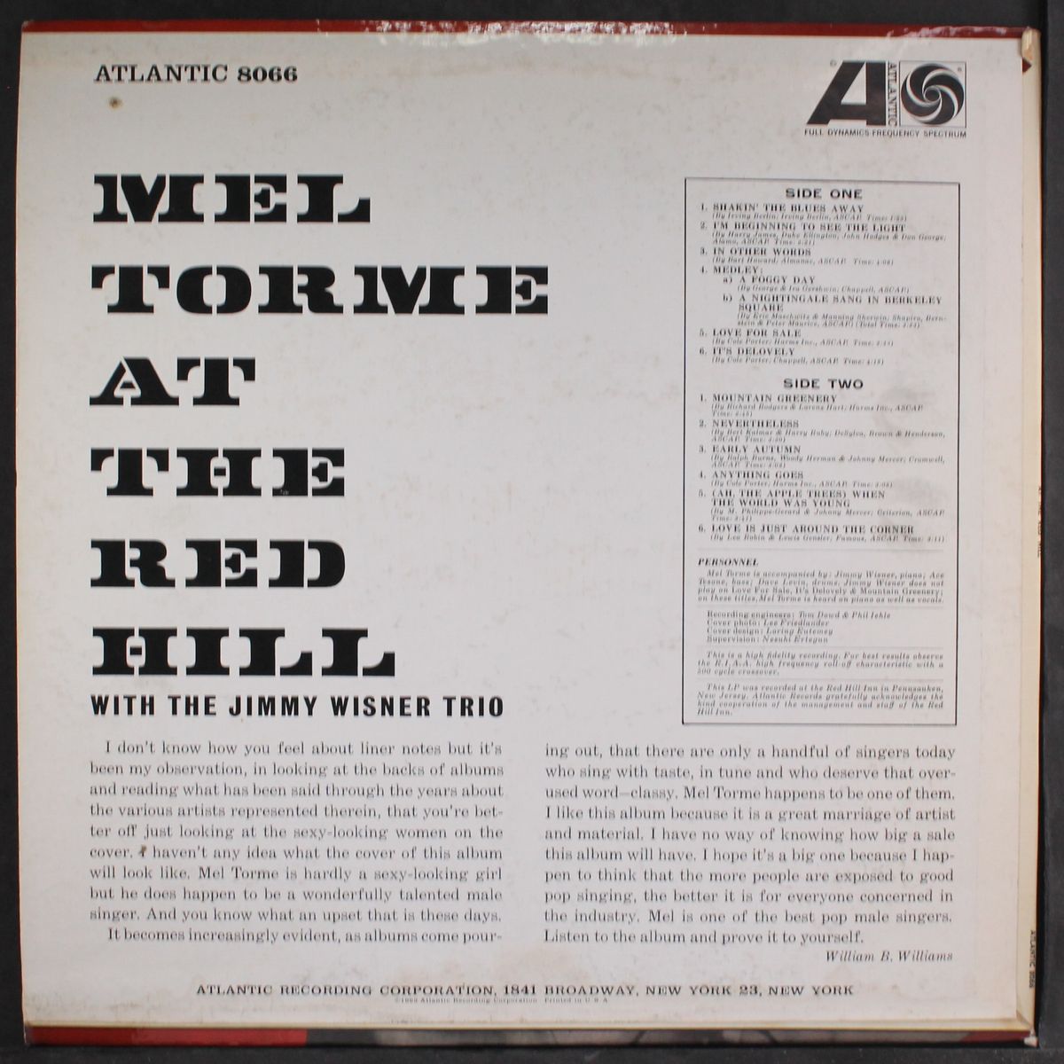 at the red hill by MEL TORME
