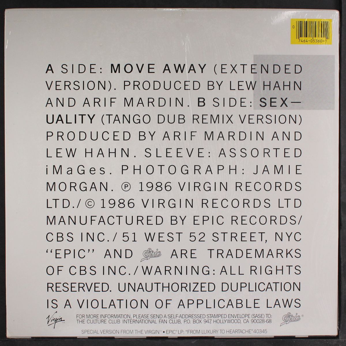 move away by CULTURE CLUB