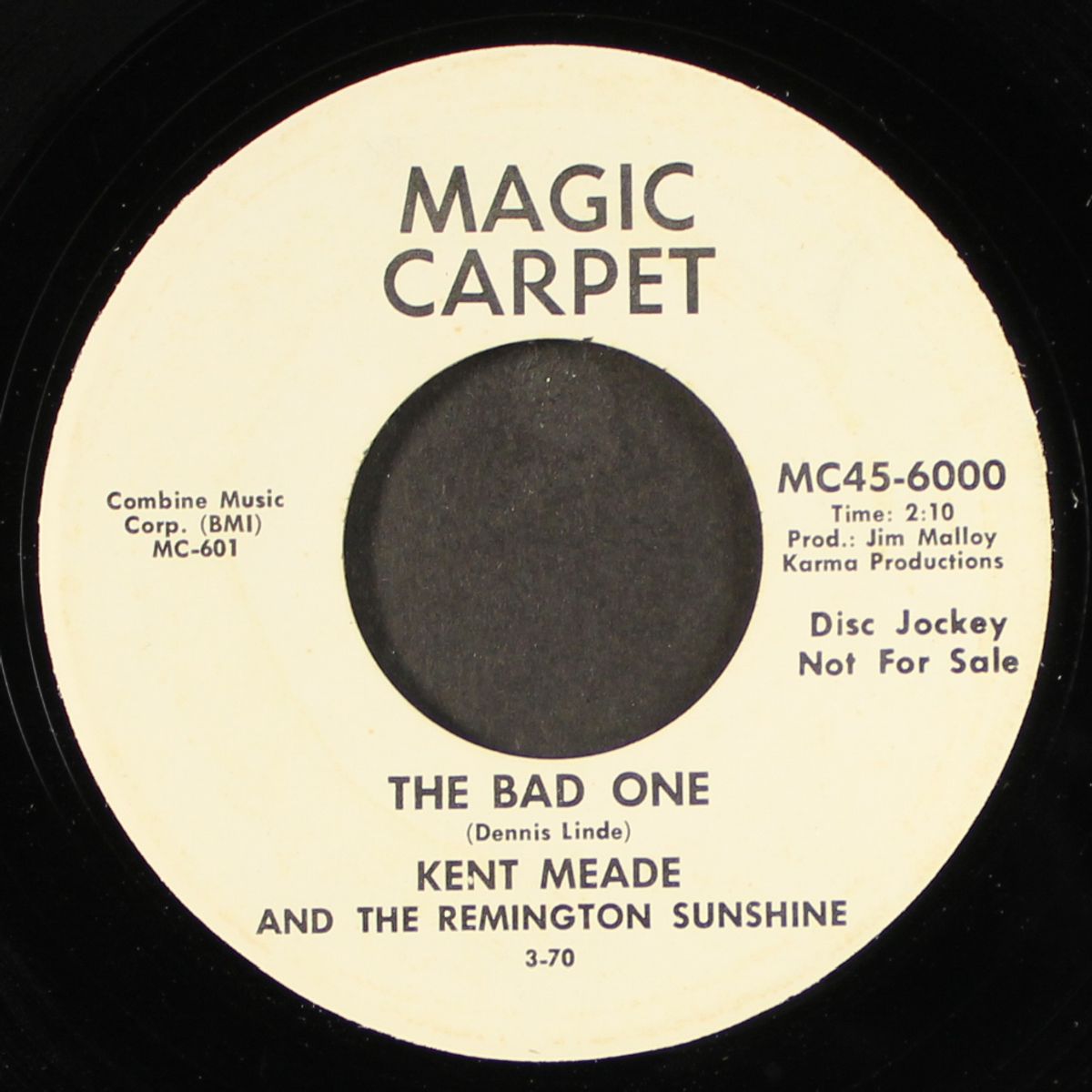 the bad one / funky to me by KENT MEADE & REMINGTON SUNSHINE