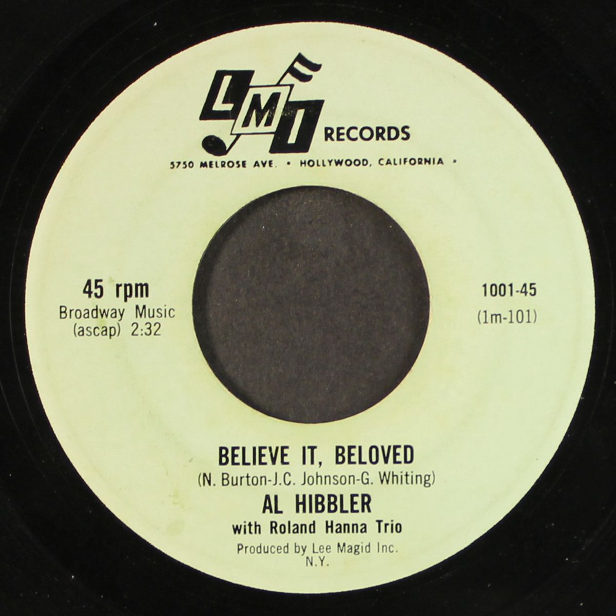 blues for the weepers / believe it, beloved by AL HIBBLER