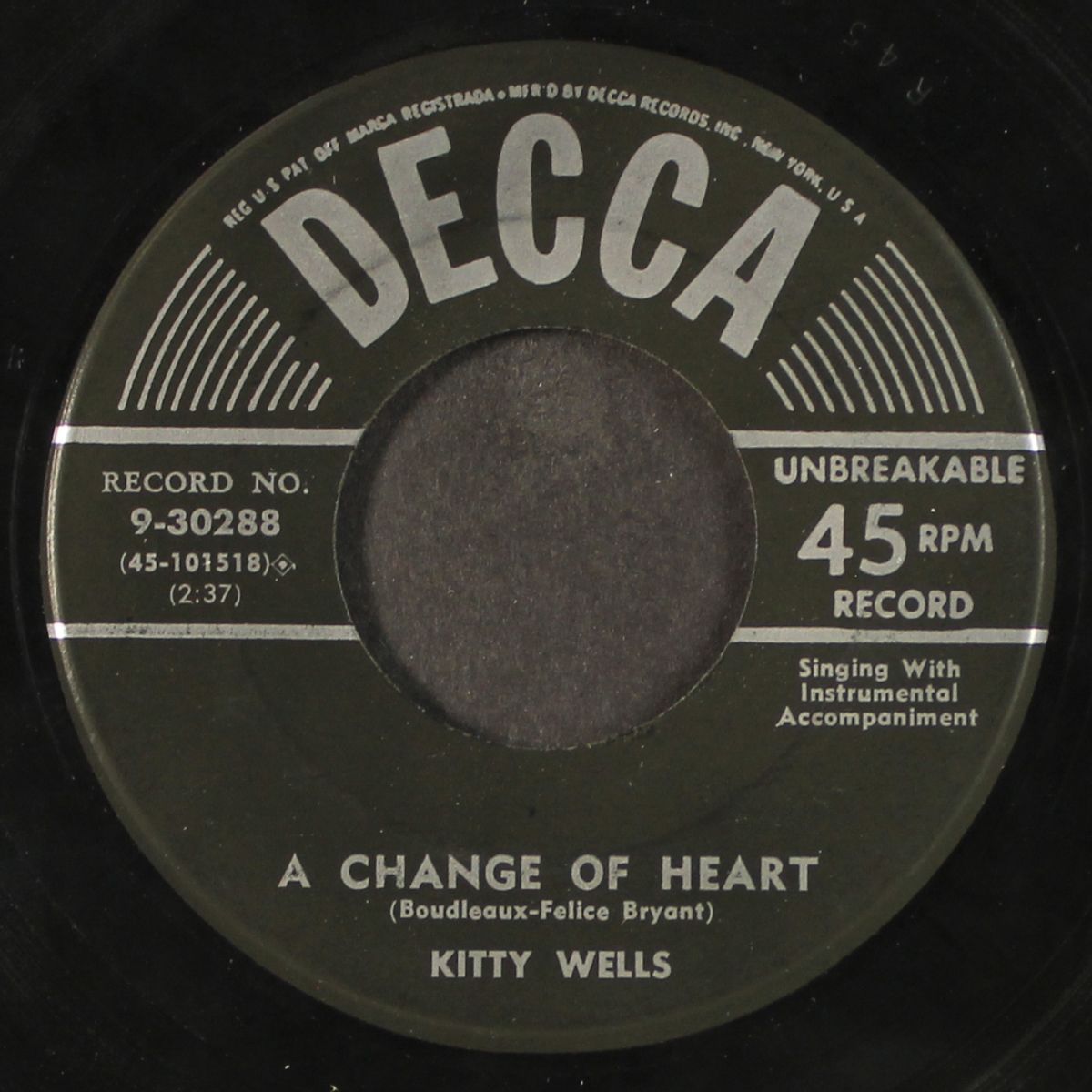 three ways / a change of heart by KITTY WELLS