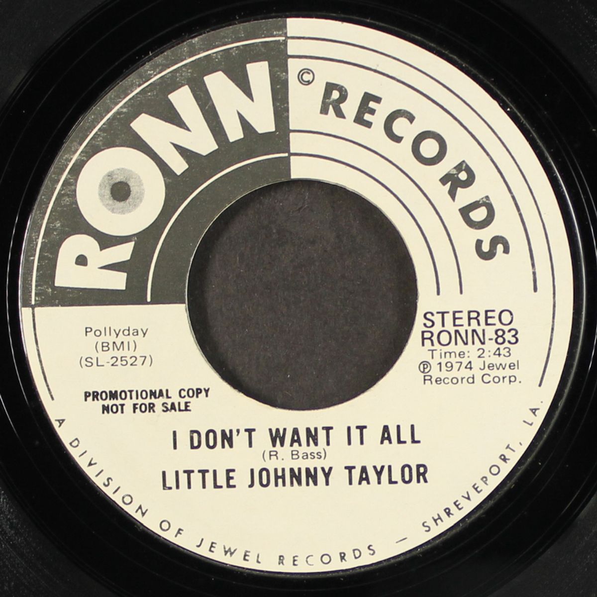 i don't want it all / same by LITTLE JOHNNY TAYLOR