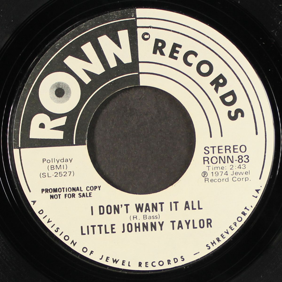 i don't want it all / same by LITTLE JOHNNY TAYLOR