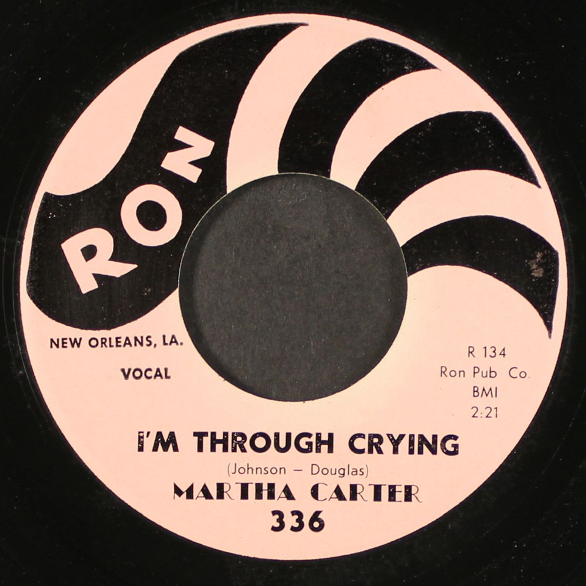 nobody knows / i'm through crying by MARTHA CARTER & GROUP