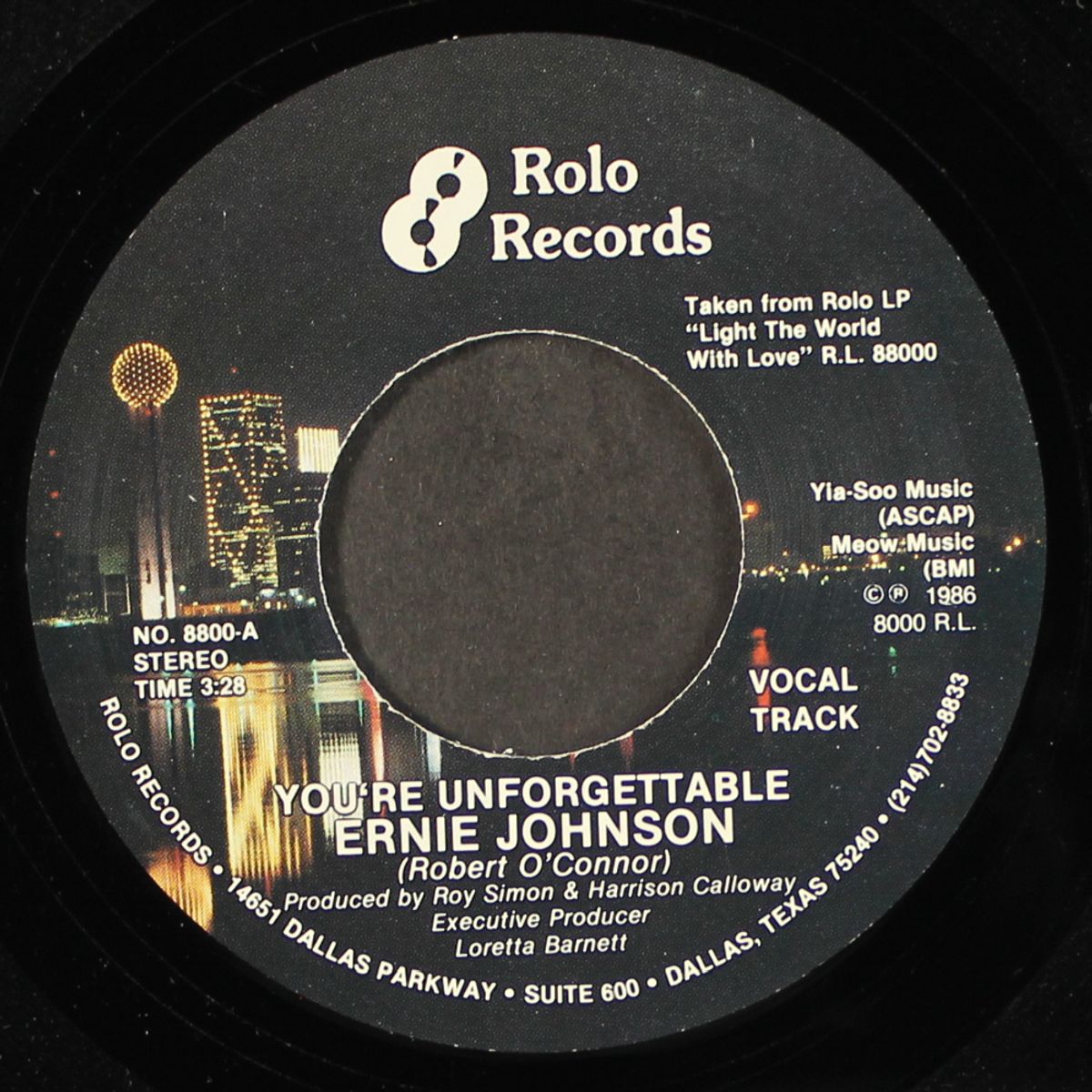 you're unforgettable / instrumental by ERNIE JOHNSON