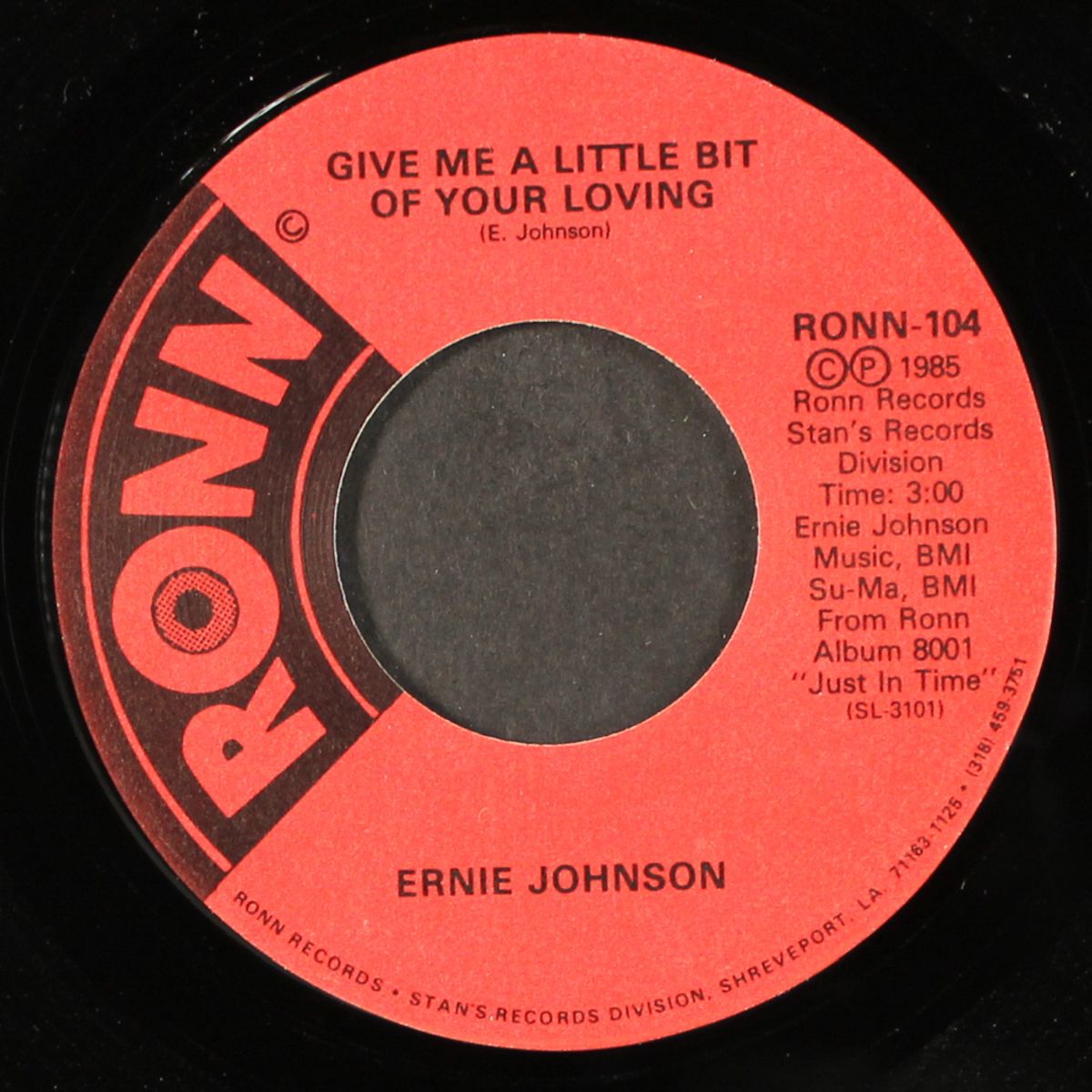 you're about to succeed / give me a little bit of your loving by ERNIE JOHNSON