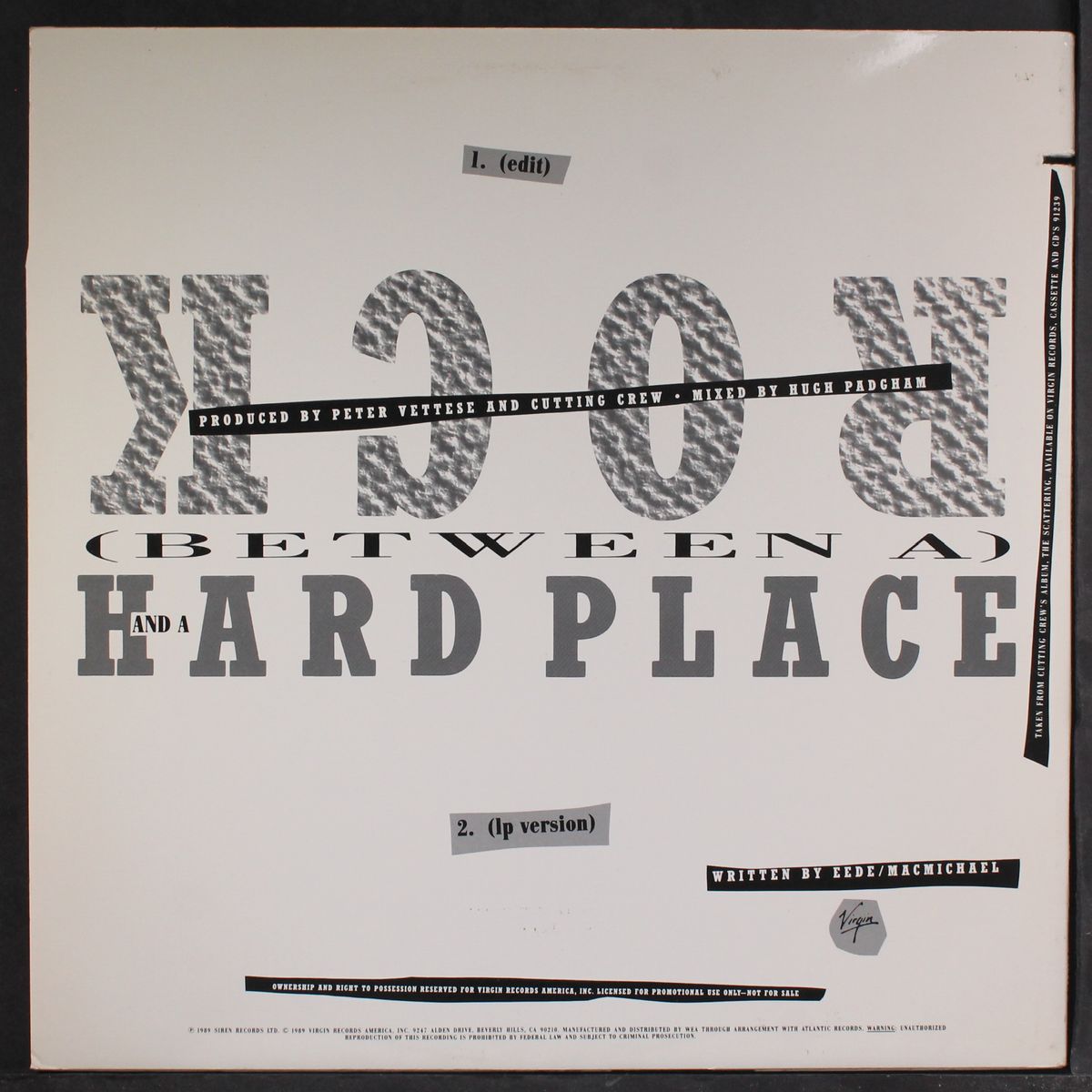 between a rock & a hard place / short by CUTTING CREW