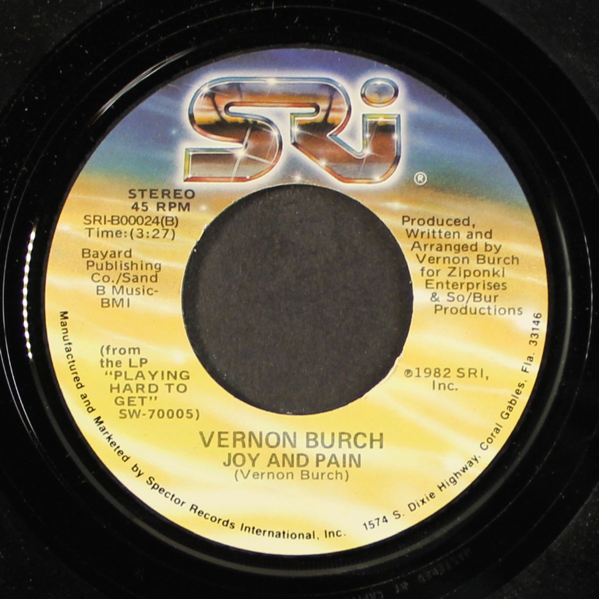 joy and pain / once in a lifetime by VERNON BURCH