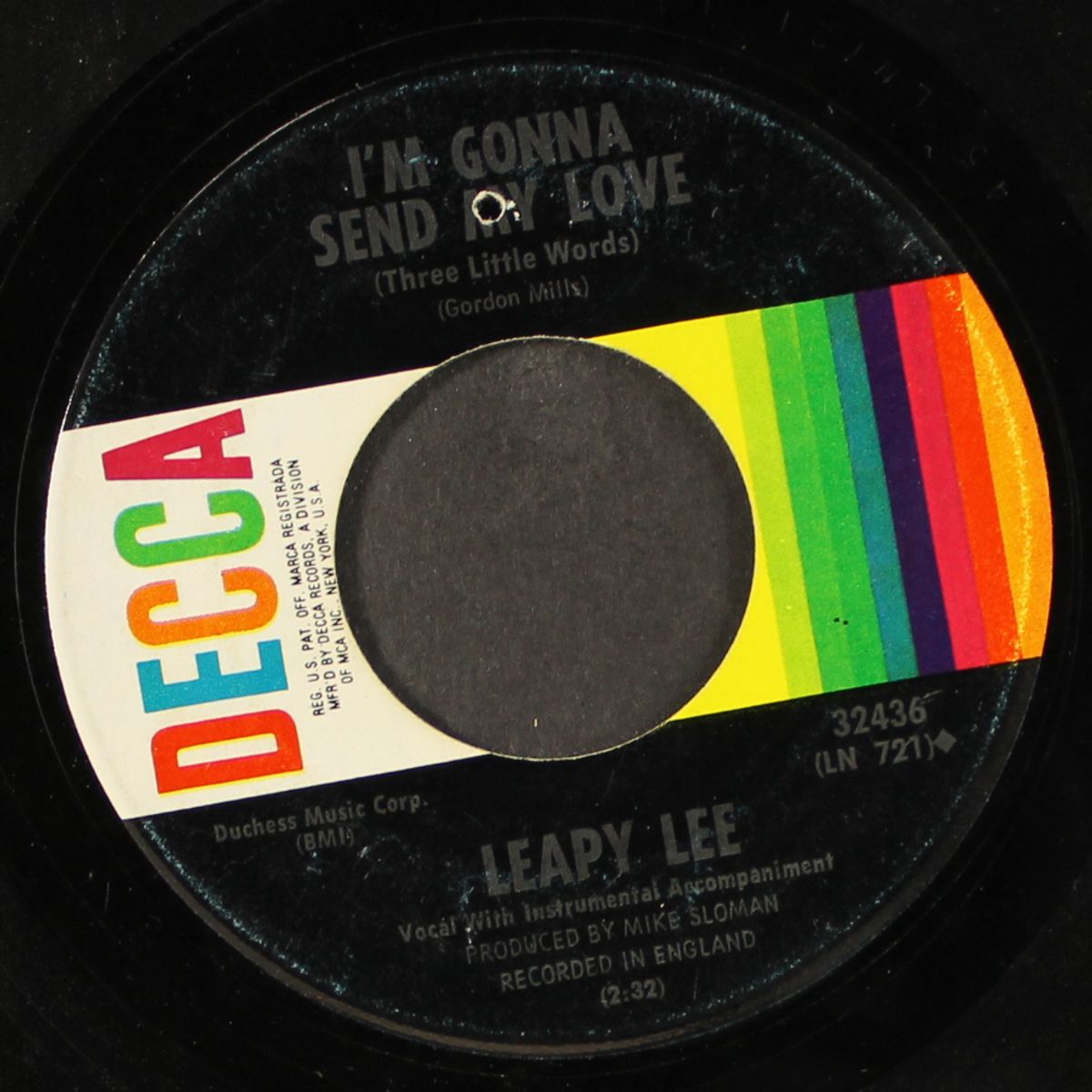 i'm gonna send my love / here comes the rain by LEAPY LEE