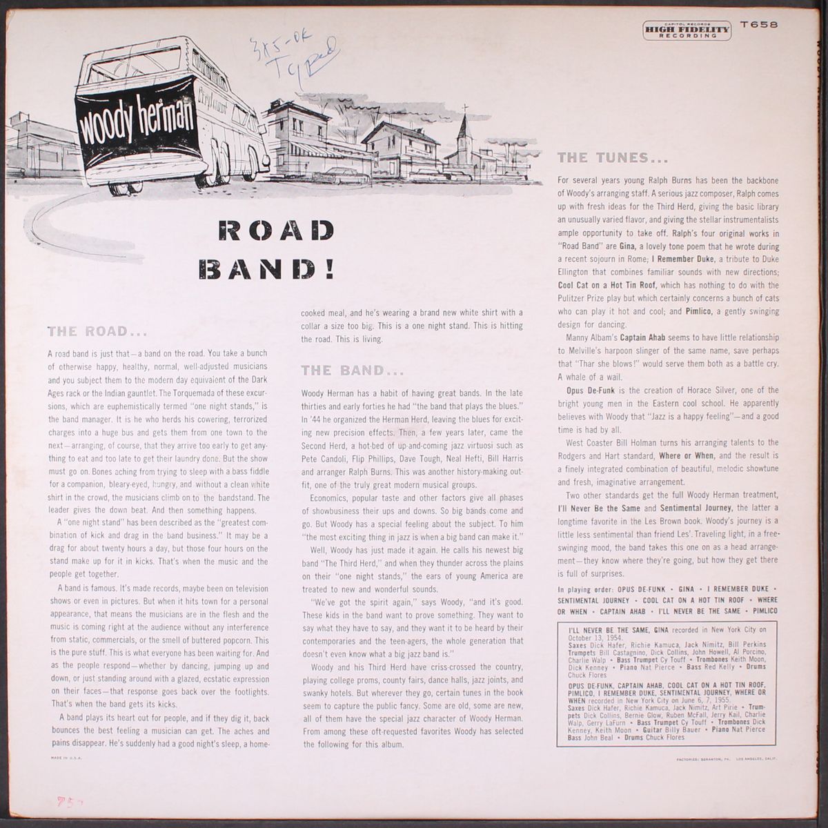 road band by WOODY HERMAN