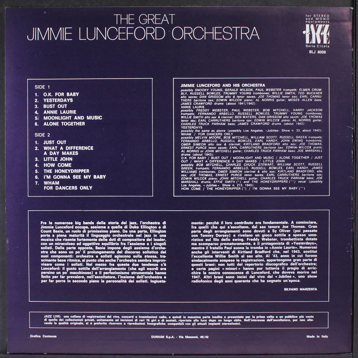 the great by JIMMIE LUNCEFORD
