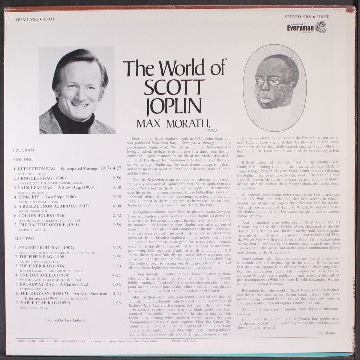 the world of scott joplin by MAX MORATH