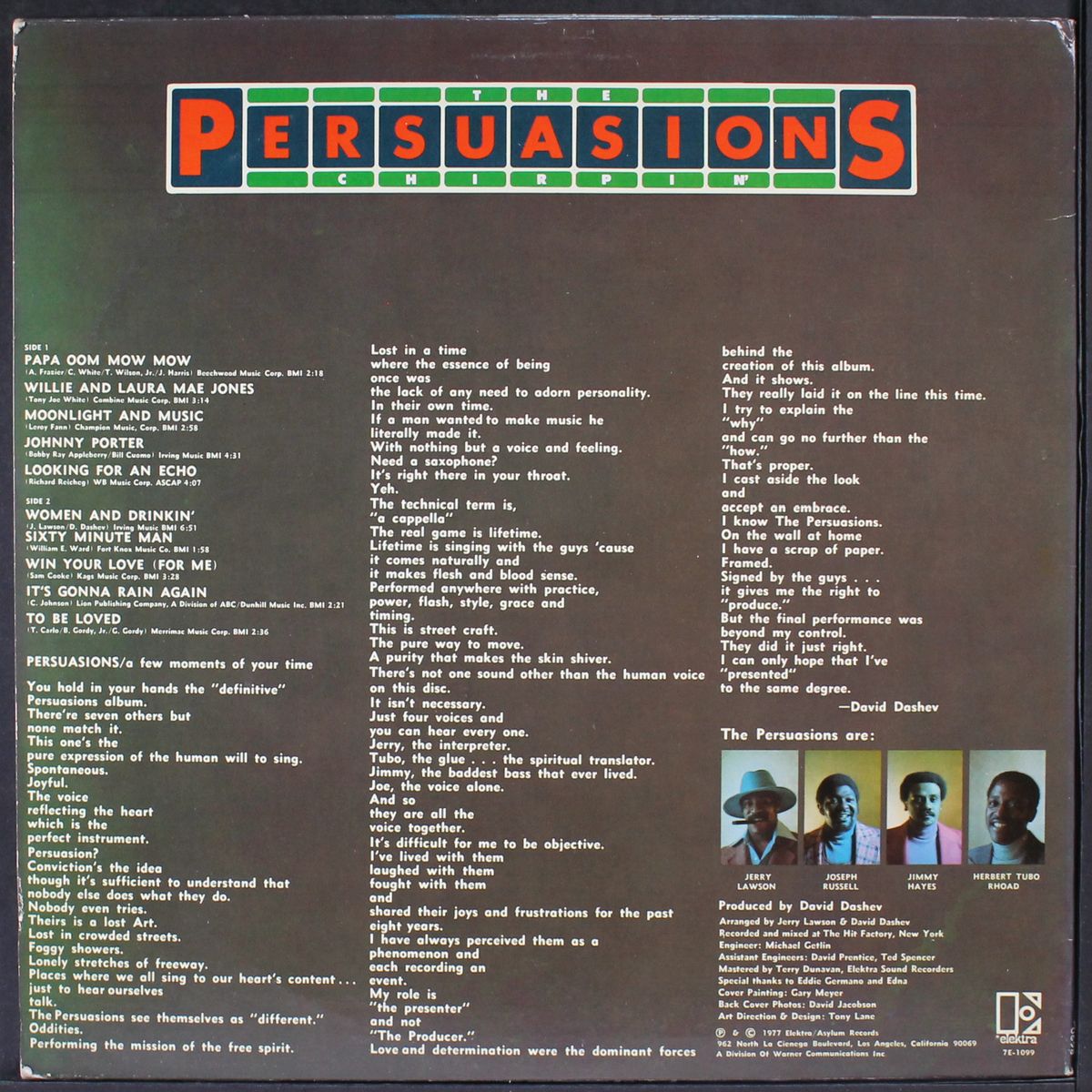 chirpin' by PERSUASIONS
